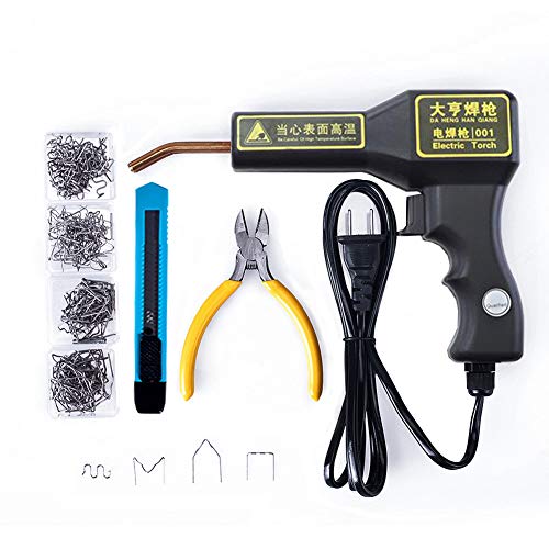 FRRMNHT Hot Staplers Plastic Welding Machine Car Bumper Stapler Repair Kit Bodywork Fender Fairing Welder Gun Auto Body Repairing Tool with Stapler Nail US Plug