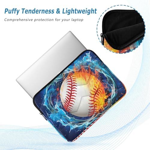 Funda para portátil Baseball on Fire 13-14 pulgadas impermeable miniatura 5