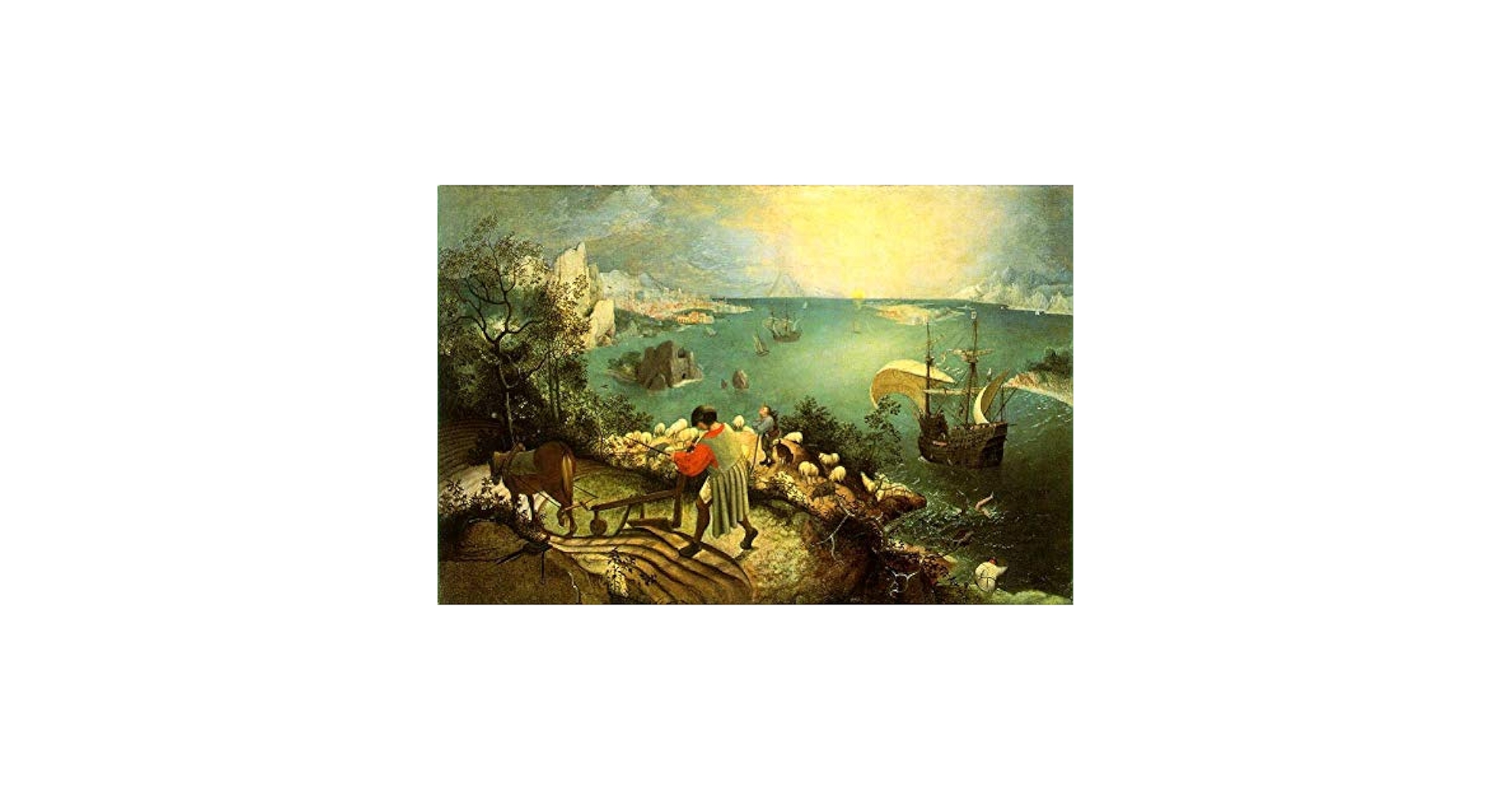 Amazon.co.jp: 18 枚の絵画 イカロスの崩壊のある風景