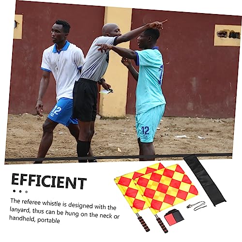 Kit de señales para árbitro de fútbol con banderas y tarjetas miniatura 6