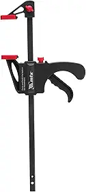MTX Grampo Sargento Universal de Aperto Rápido 200x315x60 mm – Fixação Forte sem Danos