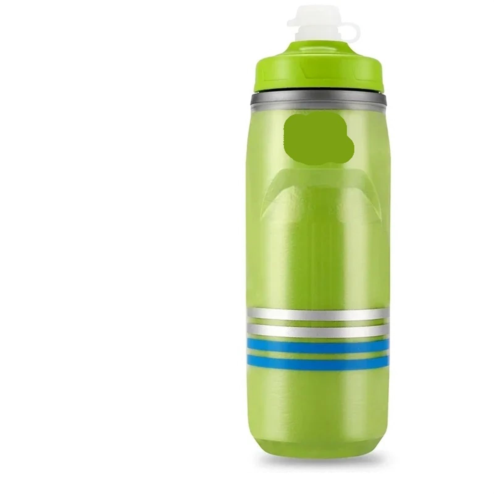 QuxetlRyz Sports Water Bottle Cycling Cold Water Insulated Bottle Portable Gym Kettle Bike(Striped Green)