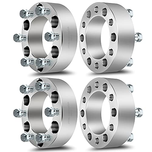 Eccpp 4Pcs 6 Lug Wheel Spacers Adapters 2" 6X5.5/6X139.7 For 2000-2014 For Escalade For Silverado Express For Suburban 1500 For Tahoe For Yukon Xl For Sierra 1500 With 14X1.5 Studs #TOP10