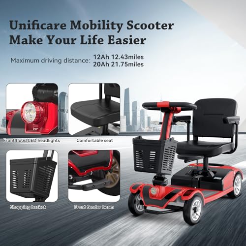 Mobility Scooters for Seniors & Adults, 4 Wheel Electric
