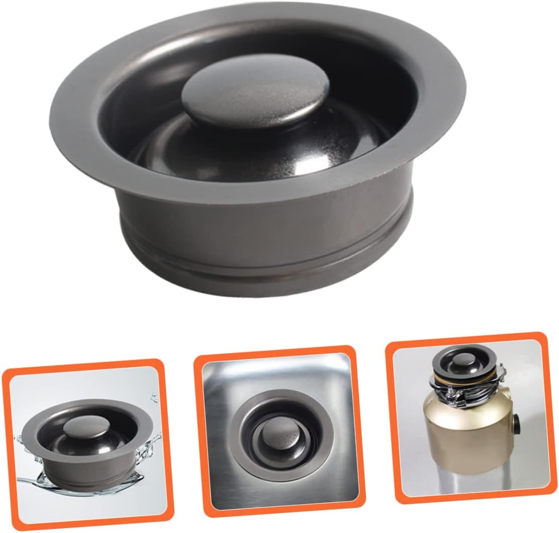LIFKOME Sink Flange Stopper for Garbage Disposal Kitchen Drain Cover Resistant Design Easy Installation Prevents Clogging Durable Flange and Stopper