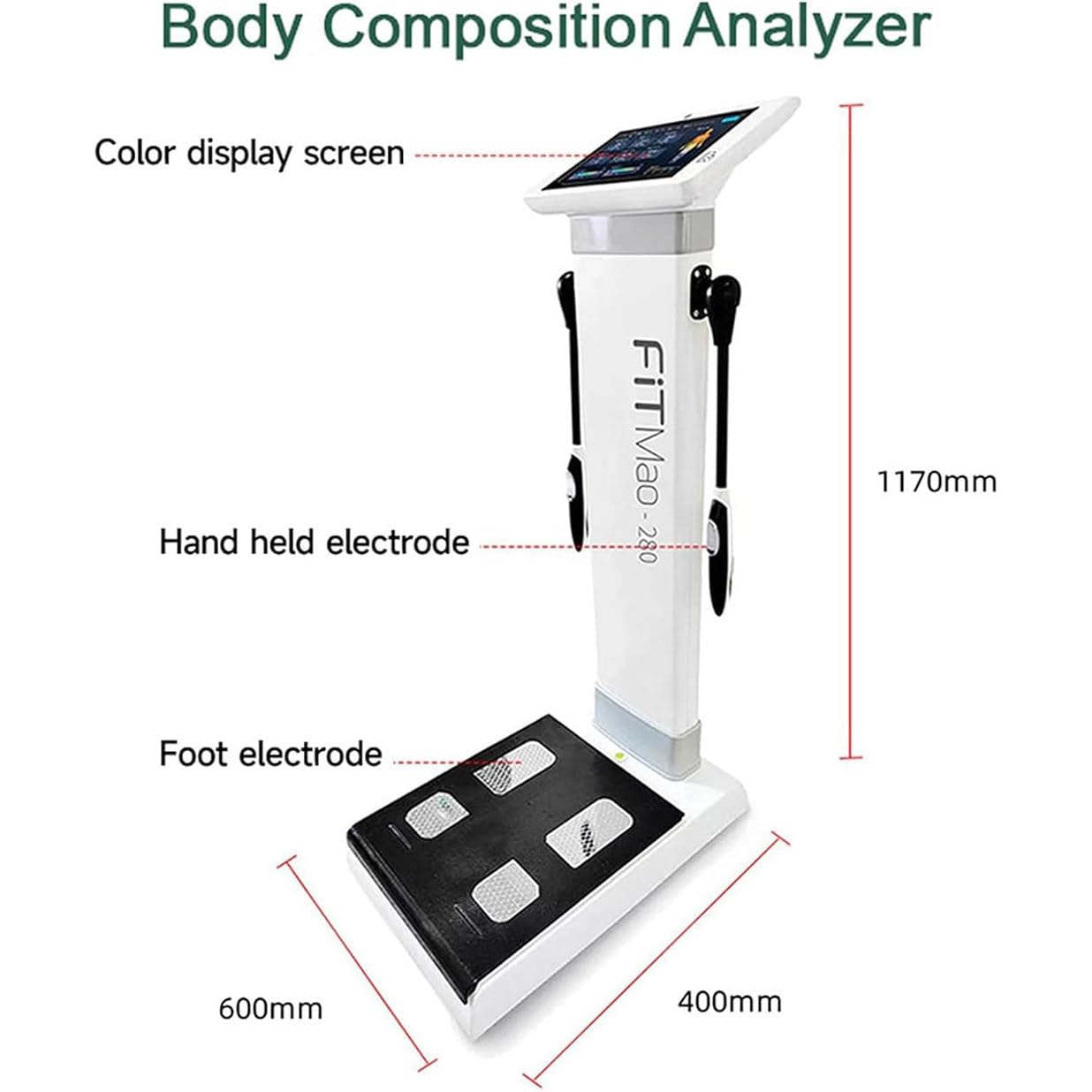 Ecran Tactile HD Analyseur De Bioimpédance Corporelle Pour Gestion De Santé Et Du Poids, Balance Médicale Numérique, Mesure De Taille, Du Poids Et De Composition Corporelle, Compatible