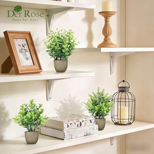 Der Rose 4 Pack Artificial Plants Indoor Fake Plants for Bathroom Decor - Image 2