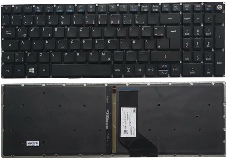 OEM Replacement Keyboard for Acer Aspire E15 E5-573 E5-573T E5-573TG E5-573G E5-573-557U E5-722 E5-772G E5-774 - US/UK/Spanish/Latin/German Layouts Accessories(SP No Backlit)