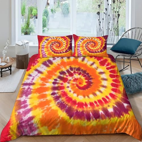 Linge de lit crâne 3D housse de couette psychédélique 200x200 microfibres ado