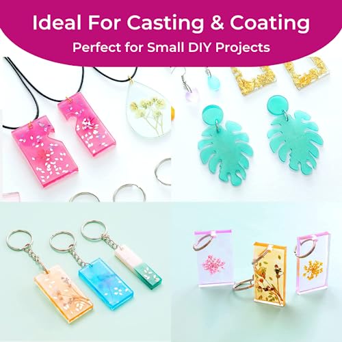 Image of Oytra UV Resin Hard Soft Combo Clear Glossy Finish for Artists and Professionals Polymer Clay Gloss DIY Jewelry Craft Decoration Casting Coating