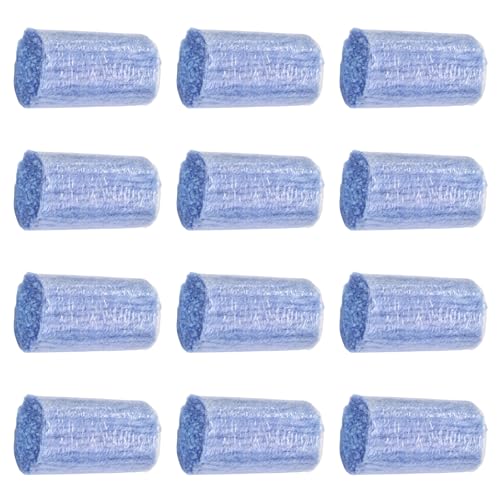 Image of Yglnden 12 Rolls Latch Hook Kit Colorful Yarn Bundles Cut Rug DIY Latch Hook Yarn for Handmake Craft Sewing Knitting for Adults (Blue #42)