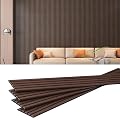 Wood Slat Panels for Wall 4-Piece 94.5" x 7.9" Soundproof Wood Slat Wall Panel for Interior Wall Decor Noise Cancelling, Acoustic Wall Panels, Sound Absorbing Panel, Walnut