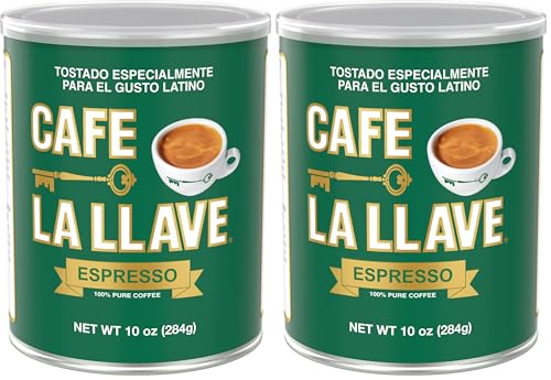 Cafe La Llave Espresso (10 ounce can) Dark Roast Coffee