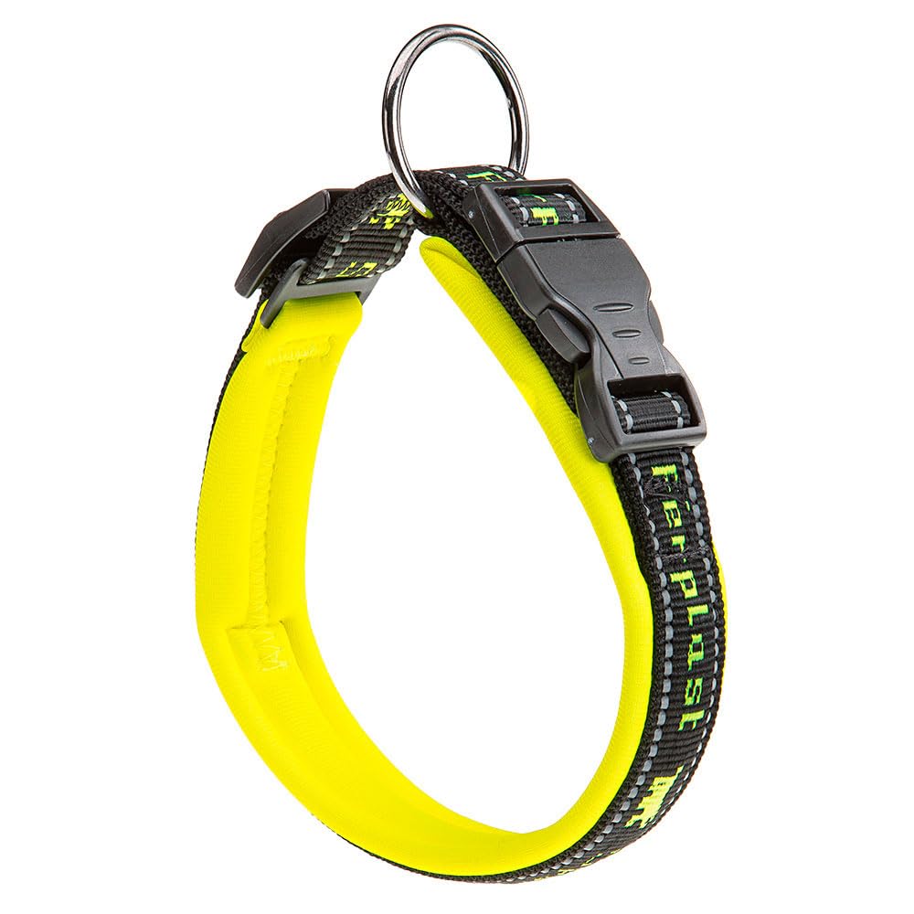 Collier pour chien de taille grande Ferplast réglable jaune