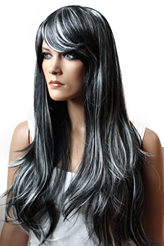 PRETTYSHOP Peluca unisexo de pelo largo y liso voluminoso cosplay PHK10