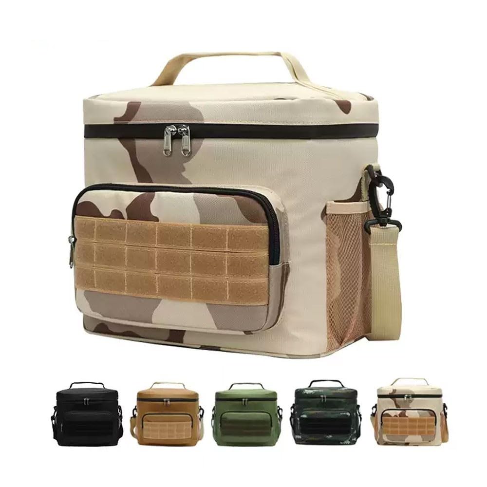 Borsa for il pranzo, borsa for il pranzo isolata, borsa termica morbida for uomini e donne adulti(Black)