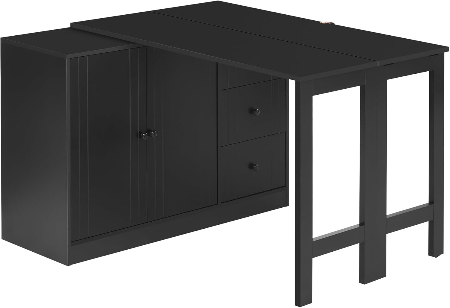 Sideboard That Effortlessly Converts Into A Dining Table and Adjustable Pull-Out Top for Flexible Use,Suitable for Study,Entrance and Living Room