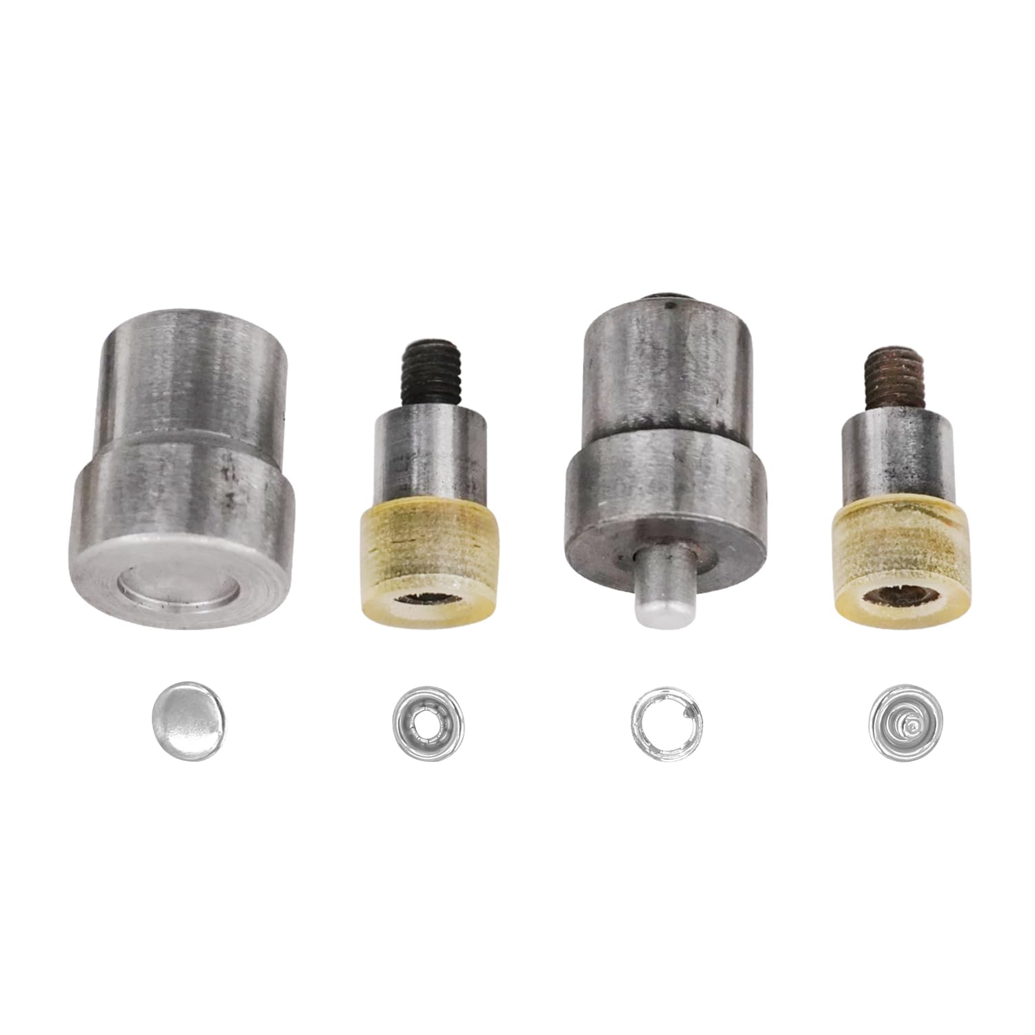 Trimming Shop 9.5mm, 12mm Jersey Tapa Chasquear Poppers Cierres Botones a Presión Herramienta de Ajuste Plantilla Set Kit Con Kam Universal Verde Máquina Para Bebé Baberos, Ropa, Cuero Crafts, Reparar