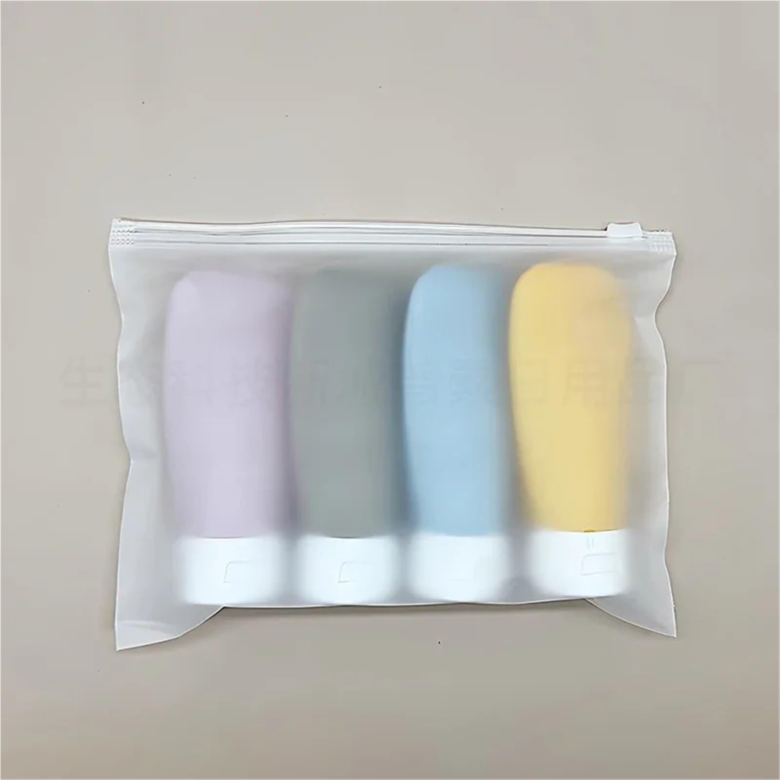 ZHSOAO 4Pcs/Set Refillable Bottle 60ml Leak-Proof Soft Lotion Container Squeeze Tube Empty Portable Travel Shampoo for Travel(Color 3)