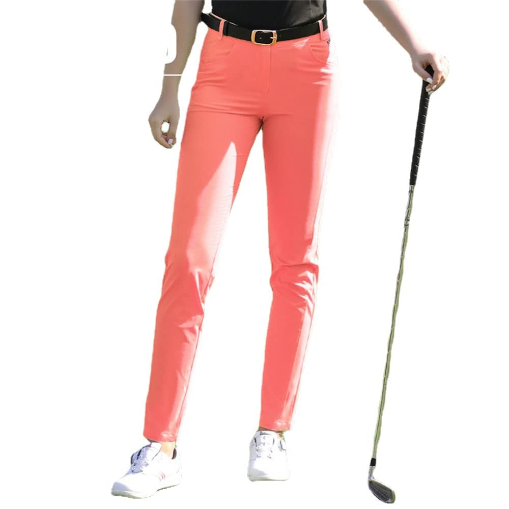 Donne Golf Pantaloni estivi Primavera Golf/Tennis Pantaloni Alti elastici da donna Pantaloni Traspirante Sottile asciugatura Rapida Pantaloni XS-XL