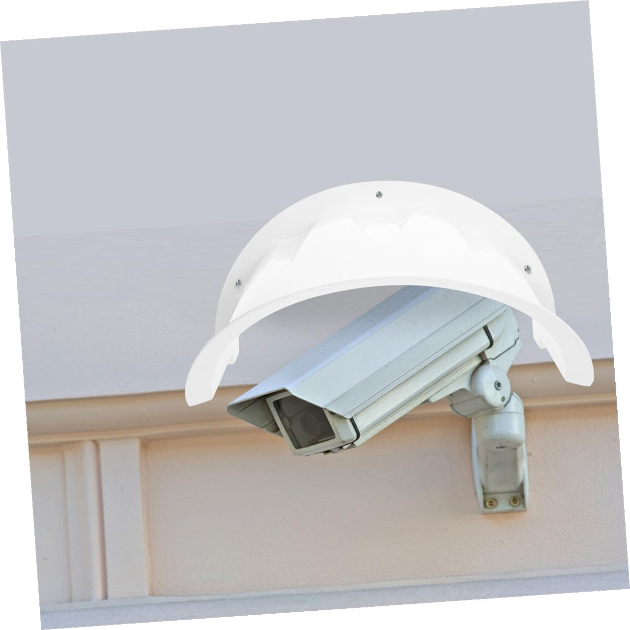 2 Stück Teiliges Outdoor Kamera Schutzgehäuse aus Robustem Kunststoff Wetterfeste Regenschutz Abdeckung mit Sonnenschutzfunktion Stoßfestes Kamera Regenverdeck für