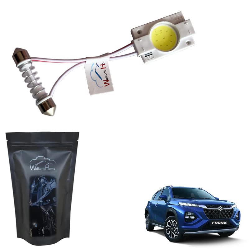 WolkomHome Car interior Roof led light Super Bright with Festoon Holder Reading Dome Bulb Lamp Color White for Fronx