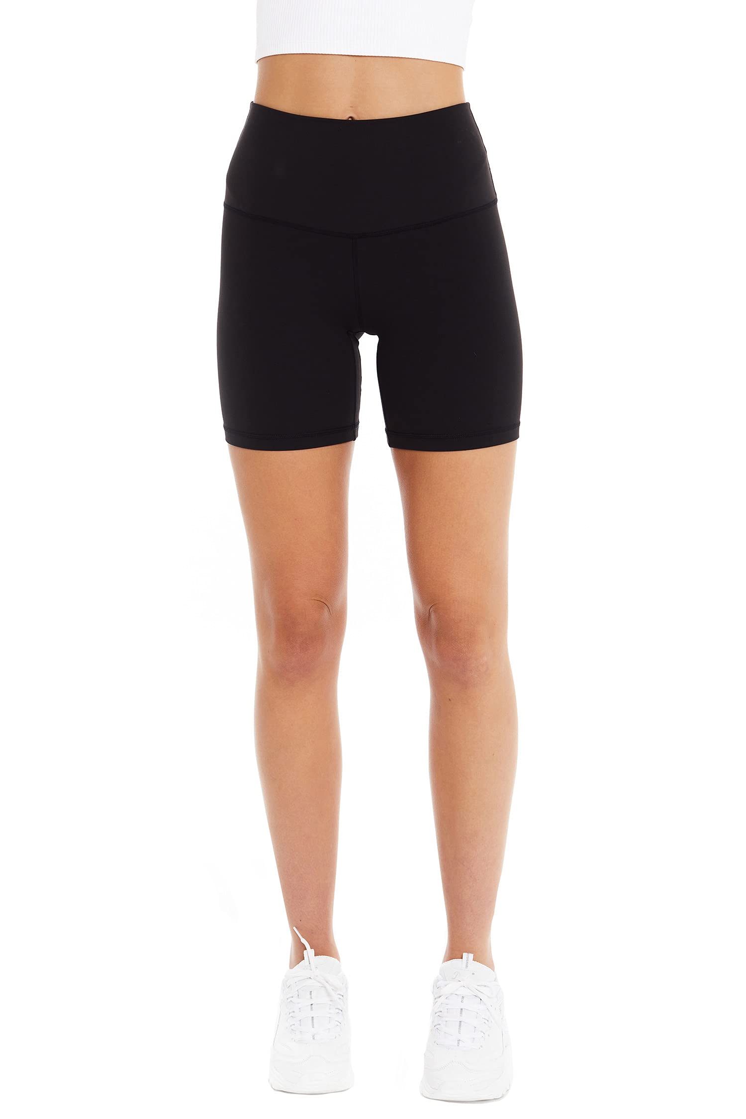 Women's High Waisted Biker Shorts - Buttery Soft, Moisture Wicking Workout Yoga Pants