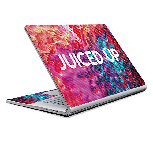 Image of MightySkins Carbon Fiber Skin for Microsoft Surface Book 2 13 inch (2017) - Juice Up,Protective, Durable Textured Carbon Fiber Finish,Easy to Apply, Remove, and Change Styles,