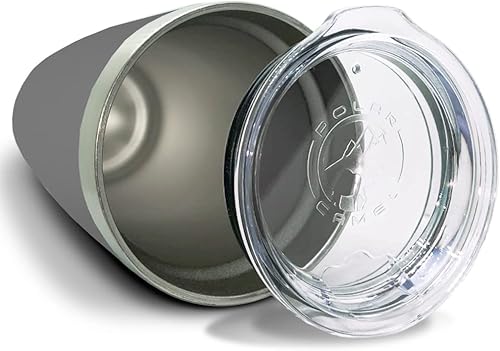 Miniatura 2 de LaserGram 20oz Vacuum Insulated Tumbler Mug, Running Man, Personalized Engraving Included (Gray)