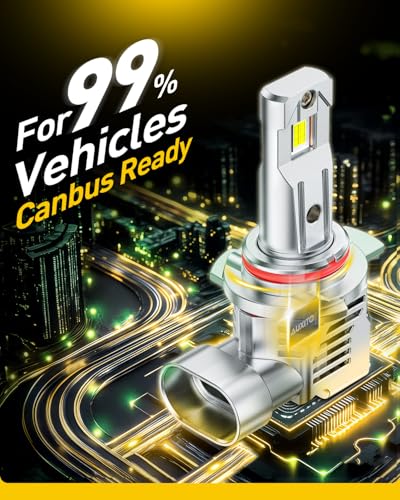 Image of AUXITO 9012 Bulb HIR2 Bulbs, 80000LM 15X Brighter Ultra-Bright, Plug N Play, Long Lifespan, No Flicker, 99% Compatibility, 2PCS