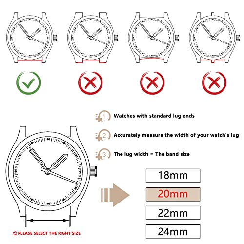 Correa de Nylon para Reloj 20mm/22mm con Hebilla de Acero miniatura 6