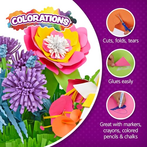 Colorations Construction Paper for Kids - 7 Colors - 3600 Bulk Sheets of 9X12 - Assorted Pack of Heavy-Duty Craft Paper by Colorations - Image 3