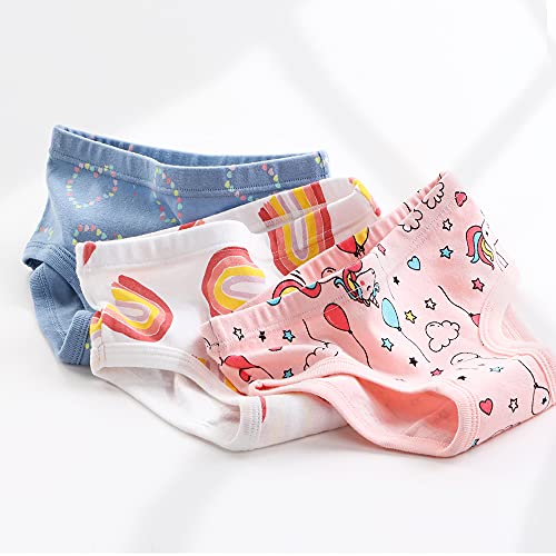 Kiench Girls' Underwear Cotton Toddler Little Girls Briefs Soft Panties 9-Pack2