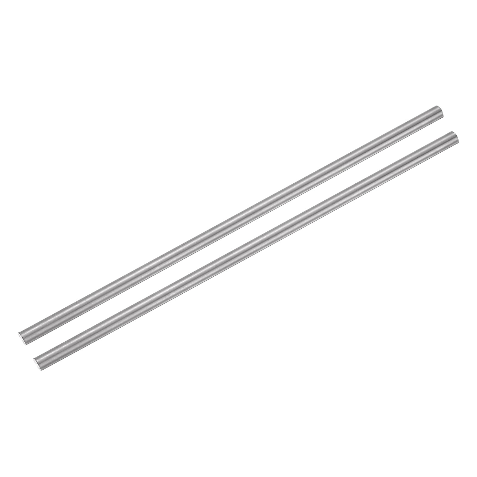 QUARKZMAN 2 Pcs Barre Ronde En Titane, 0.2" Dia(5mm) 8" Longueur GR5 Metal Solide TC4 Barre Ronde En Titane Pour Model Plane Cars Ship DIY Craft