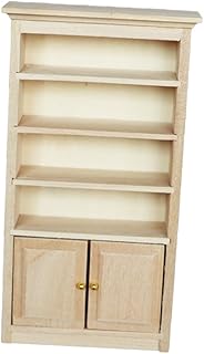 USHOBE Armário De Casa De Bonecas Armários De Madeira Acessório De Casa De Boneca Micro Brinquedos Armário De Fadas De Madeira Armário De Madeira De Boneca Em Miniatura Armário De