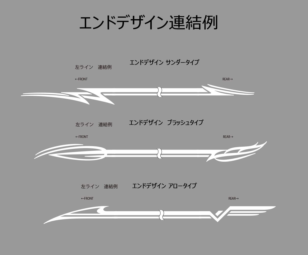 Amazon | デコライン デカール セット商品 汎用タイプ ストライプ 