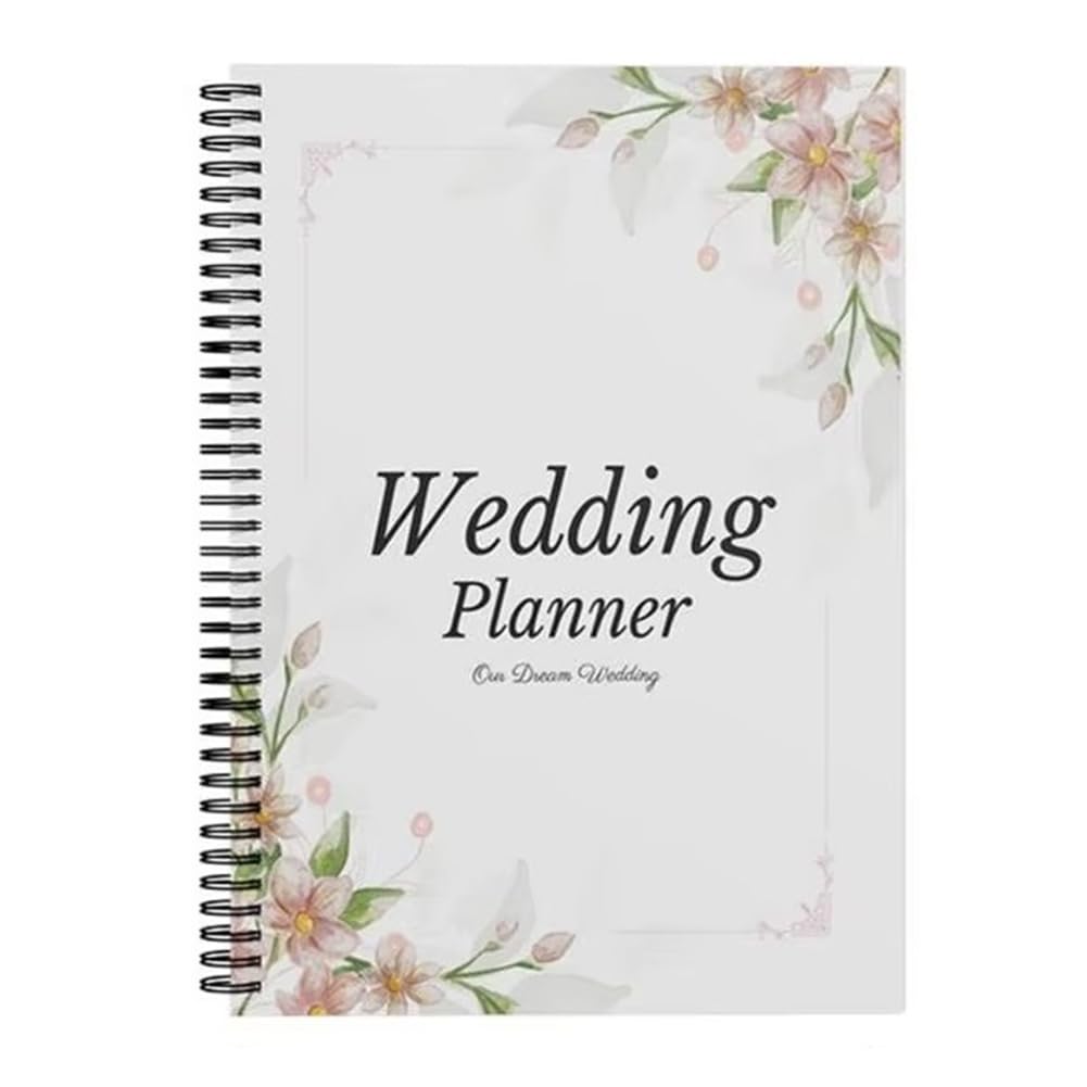 CTRLZS Bridal Wedding Planner Hardcover Engagement Notebook for Newly Engaged Couples Brides