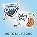 OREO Chocolate Sandwich Cookies & CHIPS AHOY! Chocolate Chip Cookies Gluten Free Cookies Variety Pack, 20 Snack Packs