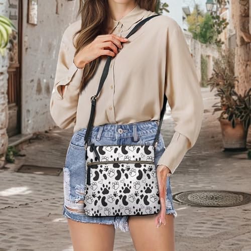 Image of Leather Purses for Women, Leather Hobo Bags for Women Travel Sling Purse Triple Zippered Pockets Shoulder Bag