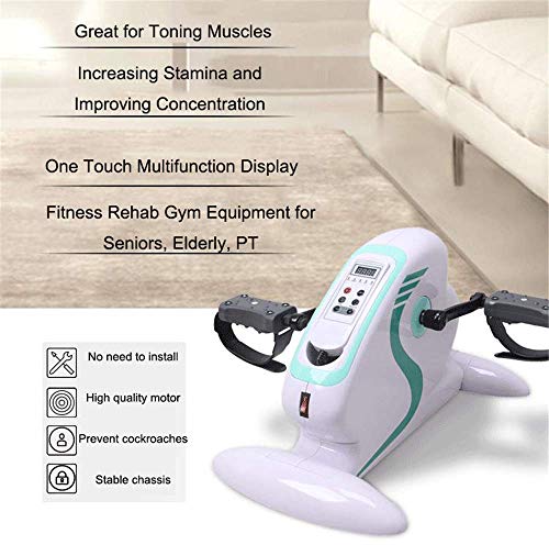 Fitness gemotoriseerde elektrische hometrainer/pedaaltrainer, venter voor beenarm- en kniehersteloefening met kabelafstandsbediening, ideaal voor senioren en ouderen - Afbeelding 3