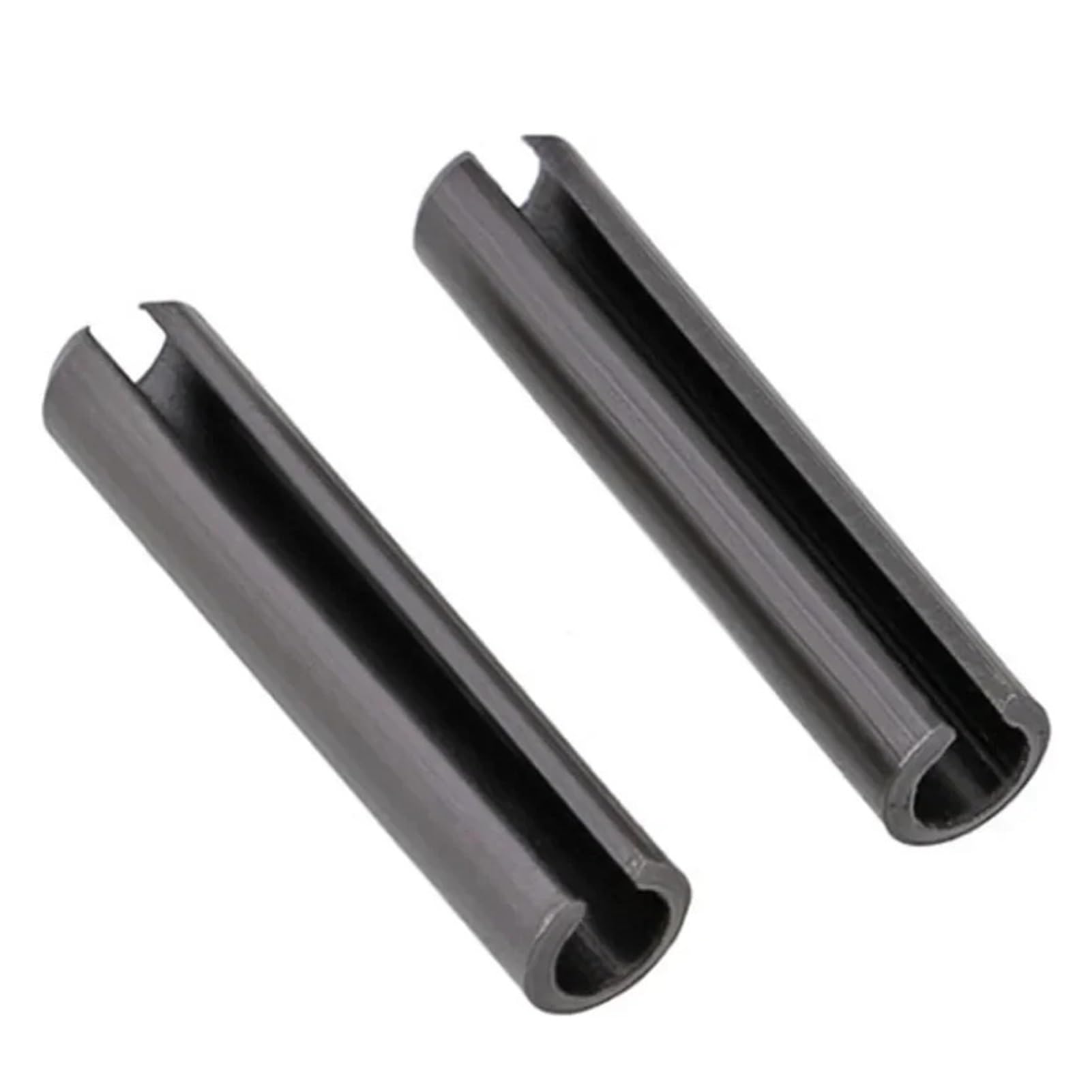 Dzielony sworzeń sprężynowy z czarną stalą węglową | Czarny M2,5x(5-20)mm 20/50/100/300 szt.: Do montażu maszyn oraz mocowania śrub i kołków.(M2.5x16mm-20pcs)