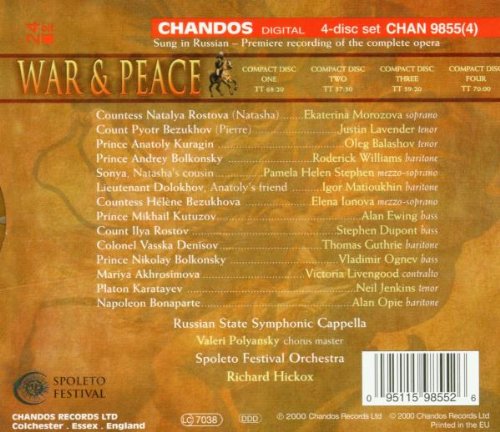 Prokofieff (Prokofiev): Krieg und Frieden (War and Peace) (Gesamtaufnahme) (Oper) (Spoleto Festival 1999)