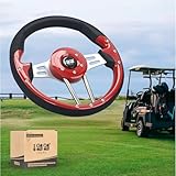 10L0L Golf Cart Steering Wheel or Adapter, Generic of Most Golf cart EZGO Club Car Yamaha