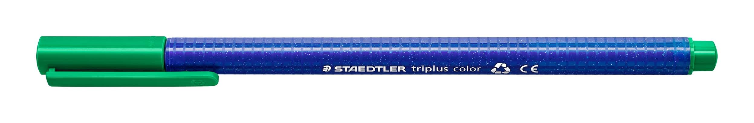 Staedtler 323 Triplus Colour Fibre-Tip Pens, 1.0 mm, Green, Pack of 10