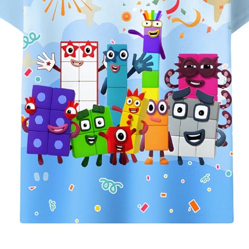 Casual Short Sleeve Shirt Toddler Boys Girls Round Neck Tshirt Kids Summer Outfit4