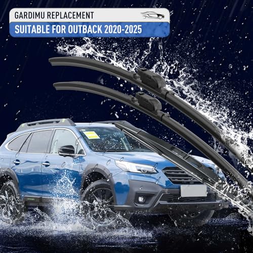 Image of Front and Rear Windshield Wiper Blades, 3 Pcs Front and Back Windshield Wipers Blades Replacement for Subaru Outback 2020-2025, Car Window Wiper Blades for 2020 2021 2022 2023 2024 2025