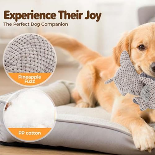 Kauspielzeug für Hunde, Elefant, quietschend, weich, lustiges Spiel, Kauspielzeug für Welpen, gegen Langeweile, Training, Reisen, Pool, Park, Hof, Haus, Garten, Innenbereich, Freunde-9
