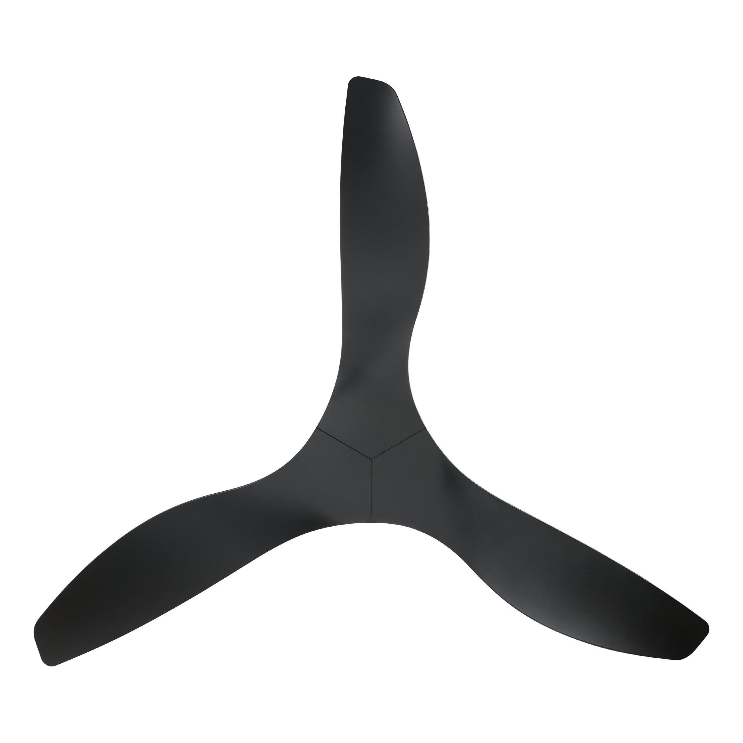 EGLO Deckenventilator Portsea, 3 Flügel Ventilator mit Fernbedienung, Timer und Sommer Winter Betrieb, ABS Kunststoff in Schwarz matt, DC Motor, leise, Ø 132 cm