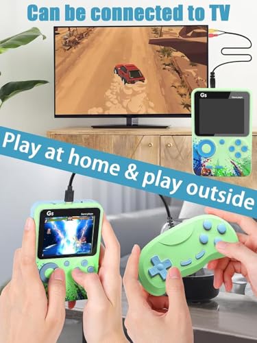 Image of Toys for Boys /Girls 7-14 Years G5 Rechargeable Pocket Video Game for Kids 500 in 1 Retro Game Box 2 Player (Multicolor, G5 2 Player)