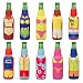 Avery Barn 10pc Mixed Design Fun Outfit Theme Neoprene Zipper Sleeve Insulated Beer Bottle Covers - Set 2: Summer Lovin